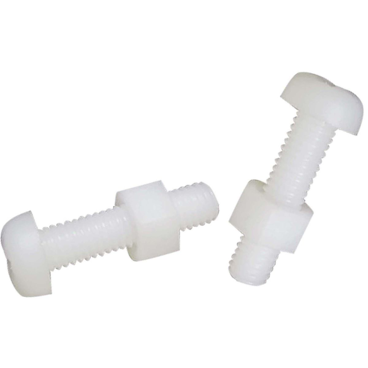 MAMUT - Perno cabeza pan phillip de nylon con tuerca M3 x 6 mm 2 unid