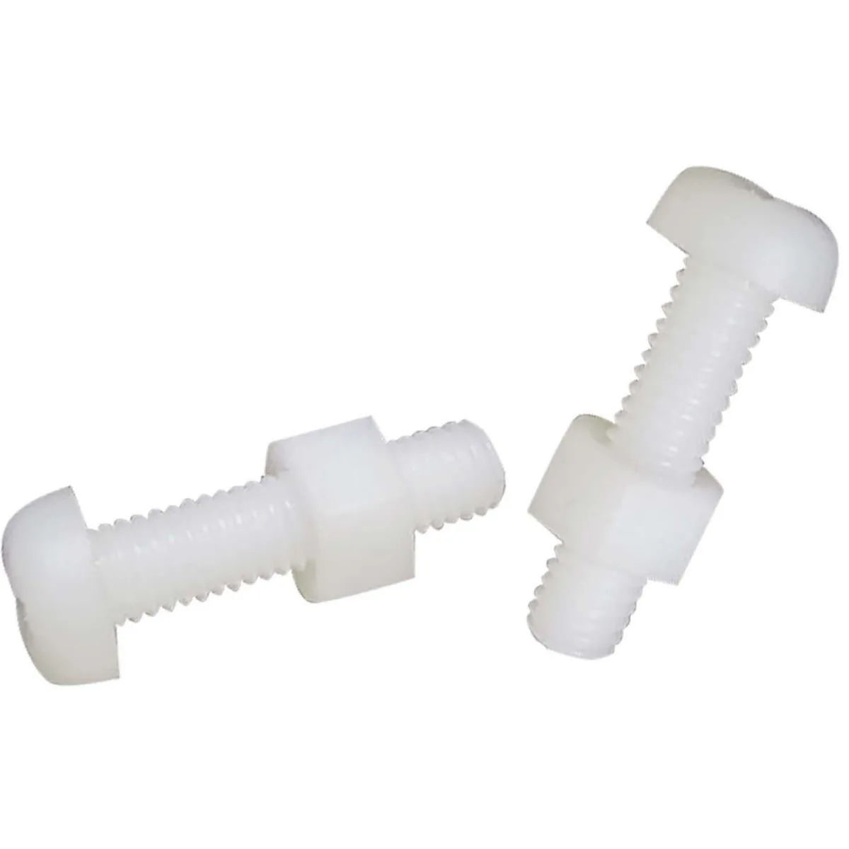 MAMUT - Perno cabeza pan phillip de nylon con tuerca M3 x 12 mm 2 unid