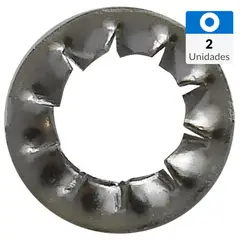 MAMUT - Golilla estrella exterior acero inoxidable M3 2 unid