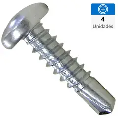 MAMUT - Tornillo Roscalata Cabeza Cóncavo Metal 1/2 " 3.5 mm 5 Unidades