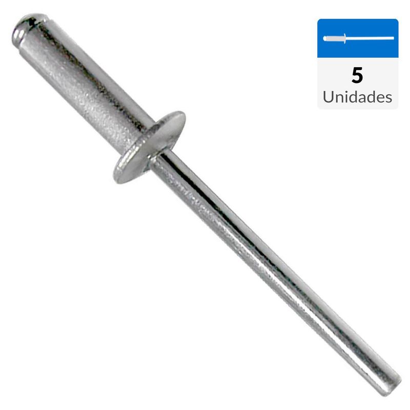 MAMUT - Remache tipo pop aluminio M6.4 x 18 mm 5 unid