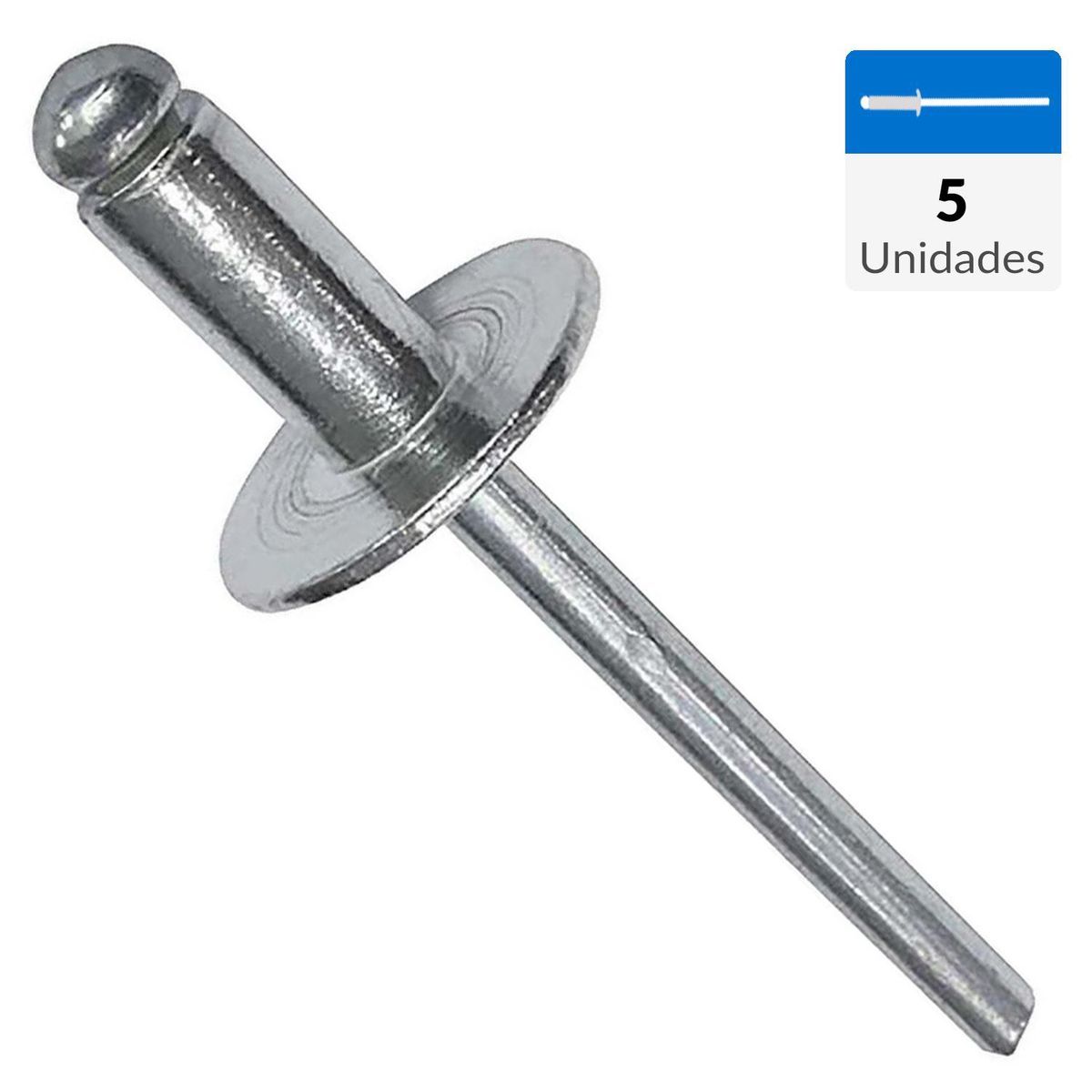 MAMUT - Remache tipo pop aluminio ala ancha M4.8 x 24 mm 5 unid