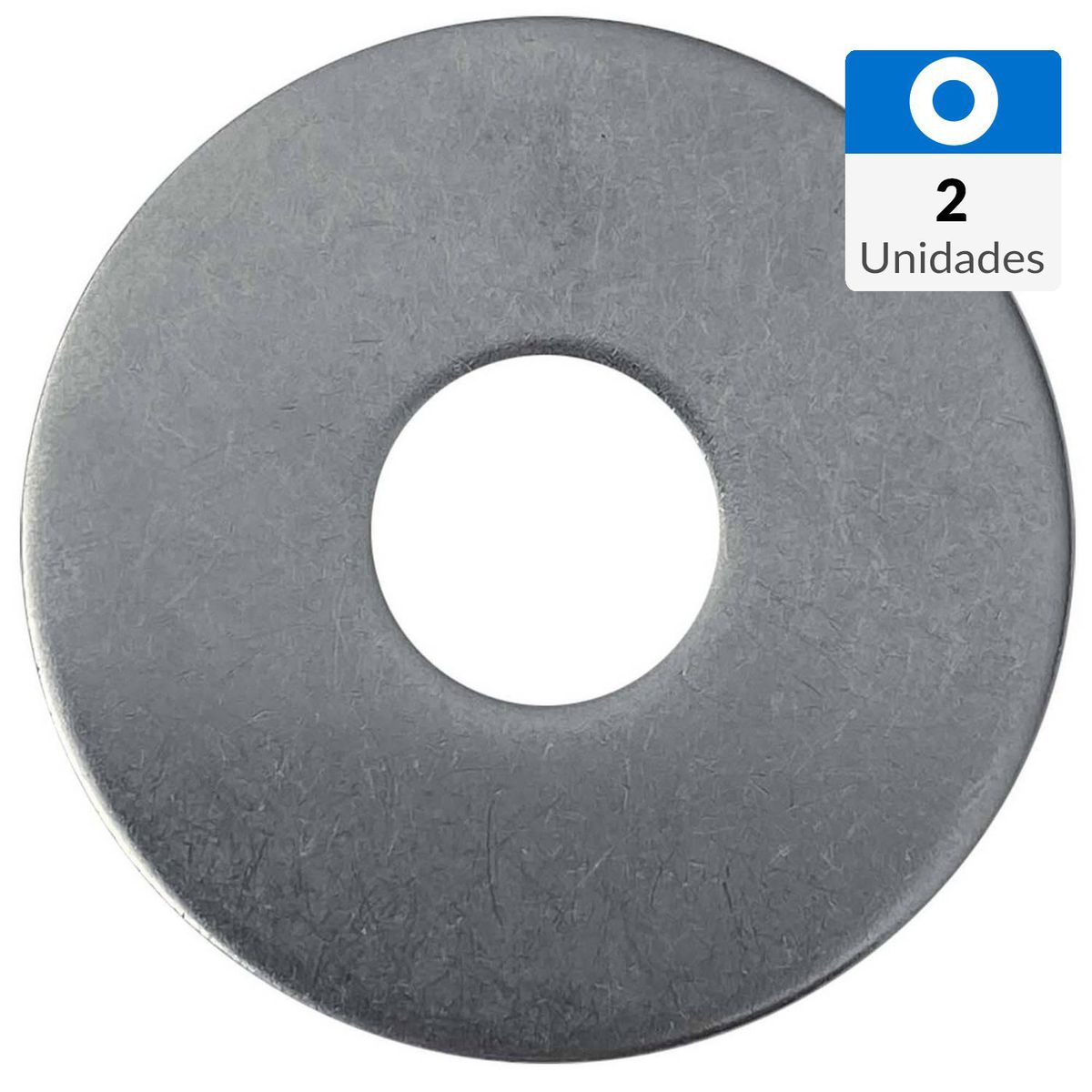 MAMUT - Golilla plana ancha 1/4 x 3/4 zincado 2 unid