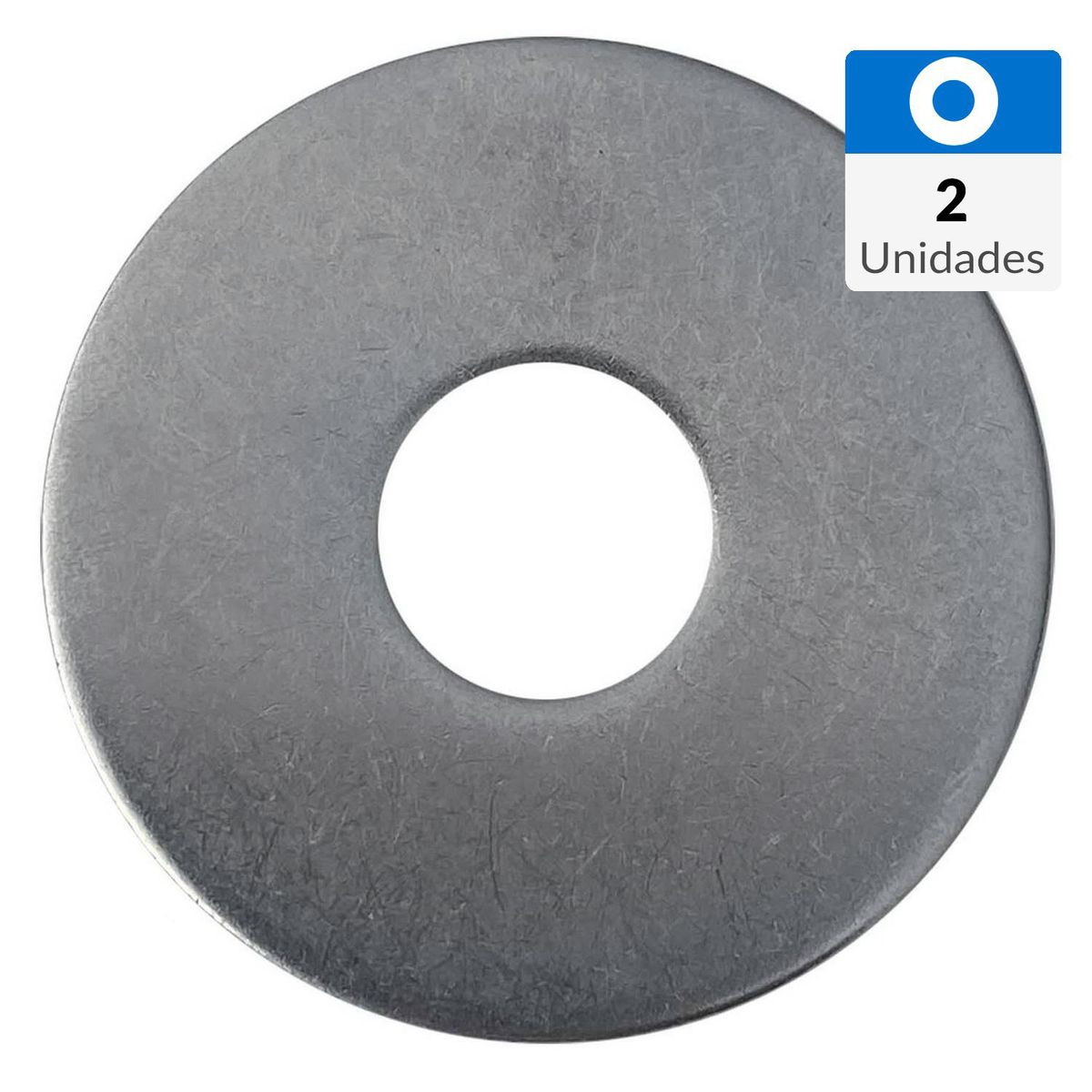 MAMUT - Golilla plana ancha 1/4 x 1" zincado 2 unid