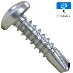 MAMUT - Tornillo Roscalata Cabeza Cóncavo Metal 3/4 " 4.83 mm 5 Unidades