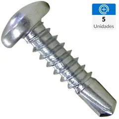 MAMUT - Tornillo Roscalata Cabeza Cóncavo Metal 1 " 4.1 mm 5 Unidades