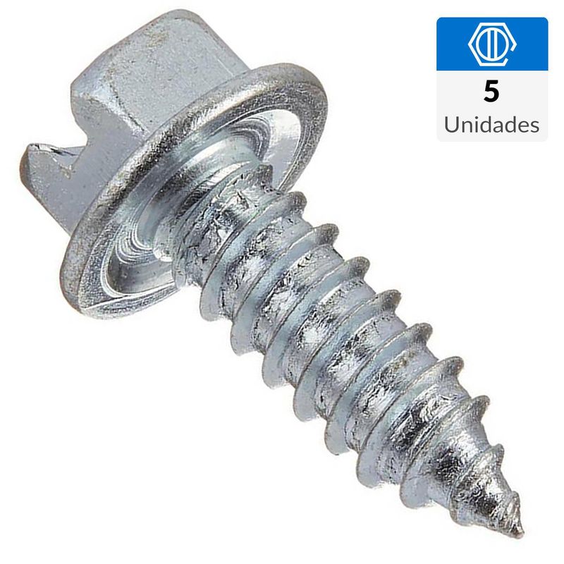MAMUT - Tornillo Roscalata Cabeza Hexagonal Metal 1/2 " 4.1 mm 5 Unidades