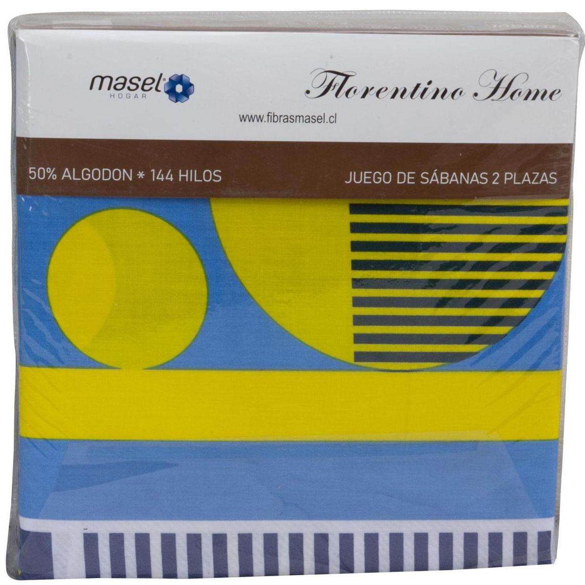 MASEL - Juego de Sábanas Pacman Azul