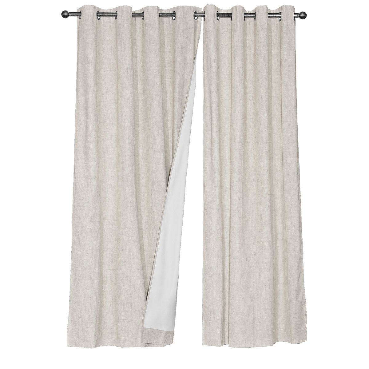 MASEL - Set Cortina Black Out Lino 140x225 cm