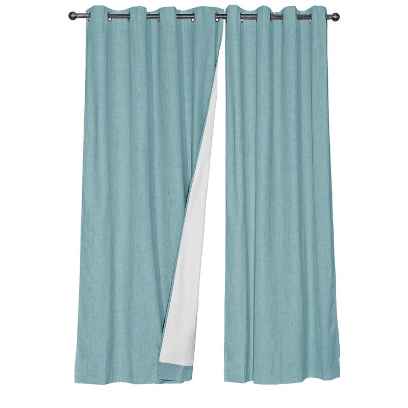 MASEL - Set Cortina Black Out Lino 140x225 cm