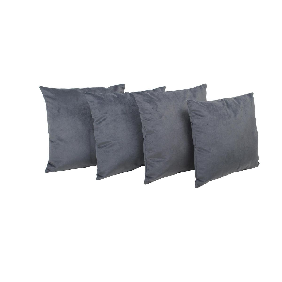 MASEL - Set de 4 Cojines Felpa New Velvet 40x40 cm