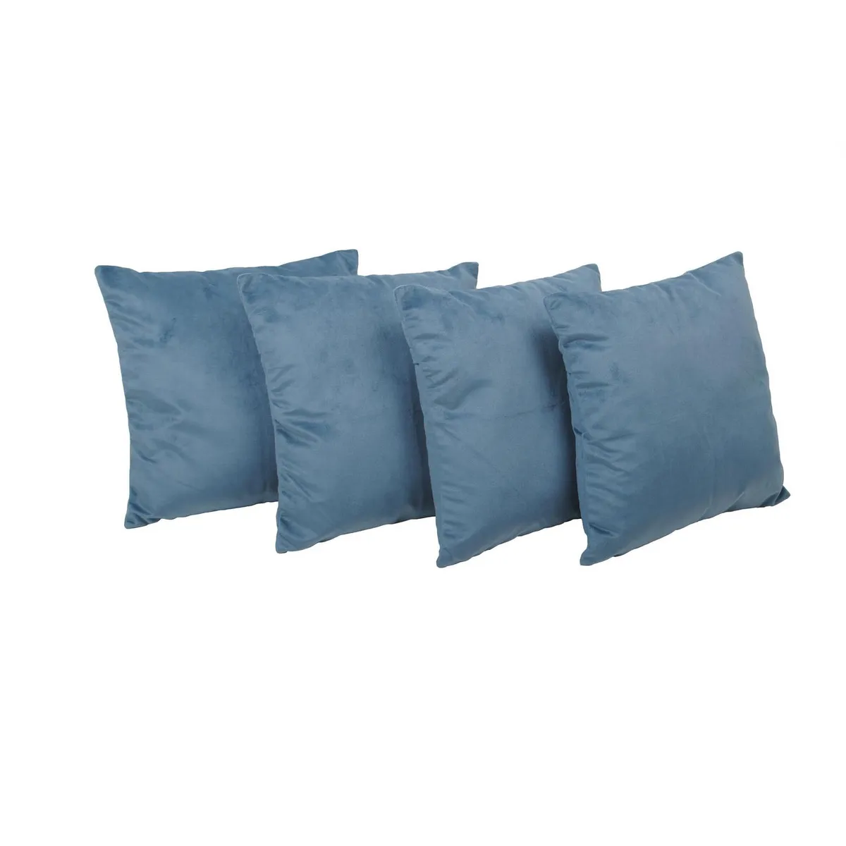 MASEL - Set de 4 Cojines Felpa New Velvet 40x40 cm
