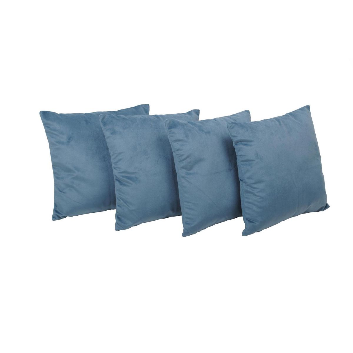 MASEL - Set de 4 Cojines Felpa New Velvet 40x40 cm