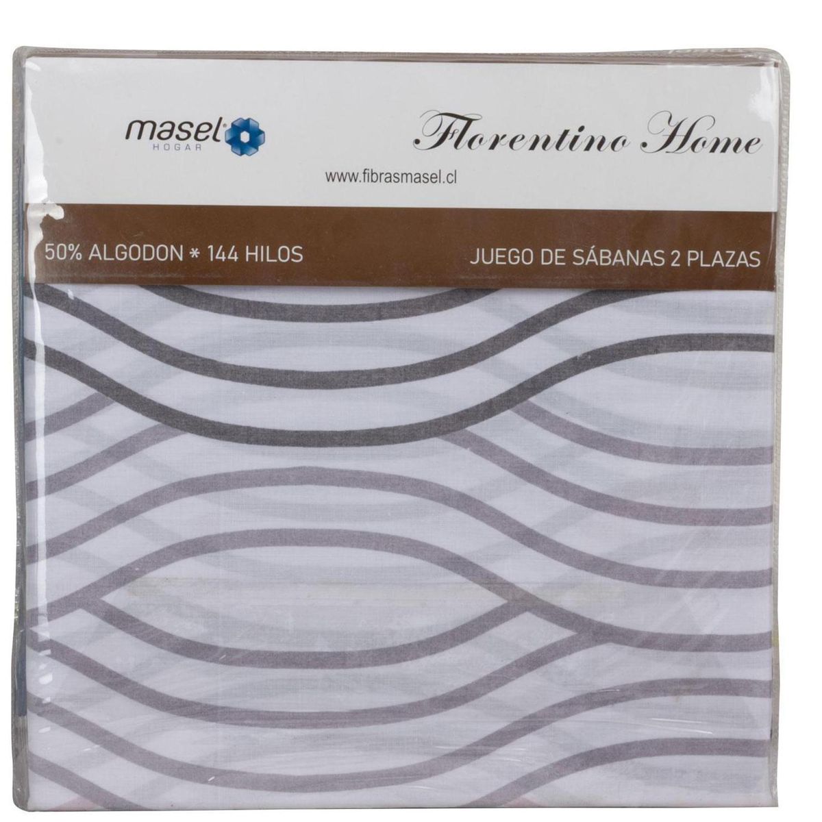 MASEL - Juego de Sábanas Ondas Azul