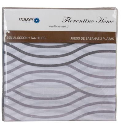 Imagen 2 del producto Juego de Sábanas Ondas Azul