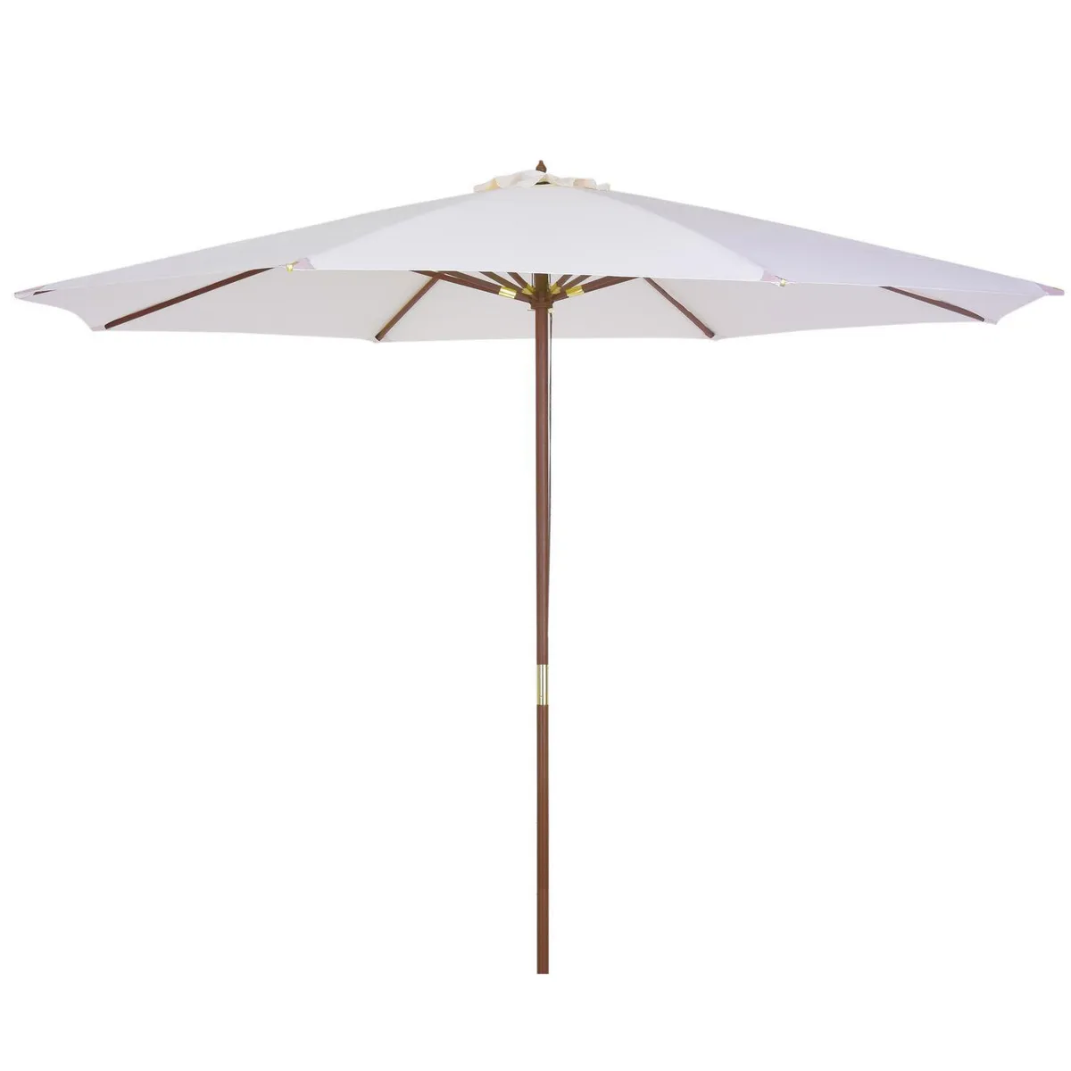 JUST HOME COLLECTION - Quitasol Madera 4x2.8 metros Blanco