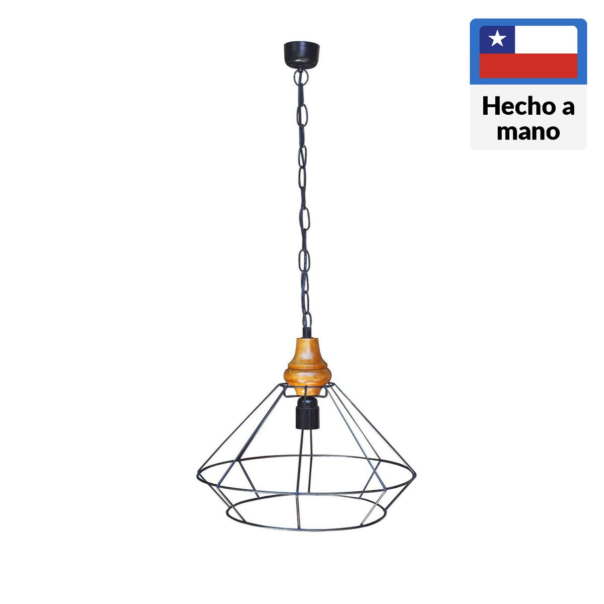 CAROLD STEVENS - Lámpara Colgante Naru Metal Negro