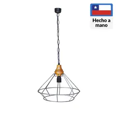 CAROLD STEVENS - Lámpara de Colgar Naru Metal Negro 36 cm