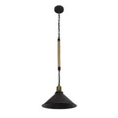 HB LEDS - Lámpara Colgante Decorativa Metal Negro 31 cm