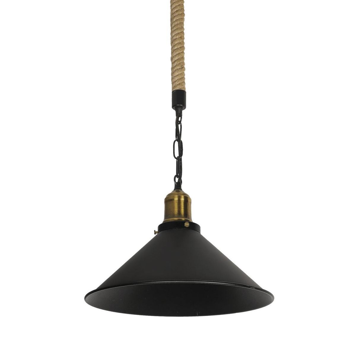 HB LEDS - Lámpara Colgante Decorativa Metal Negro