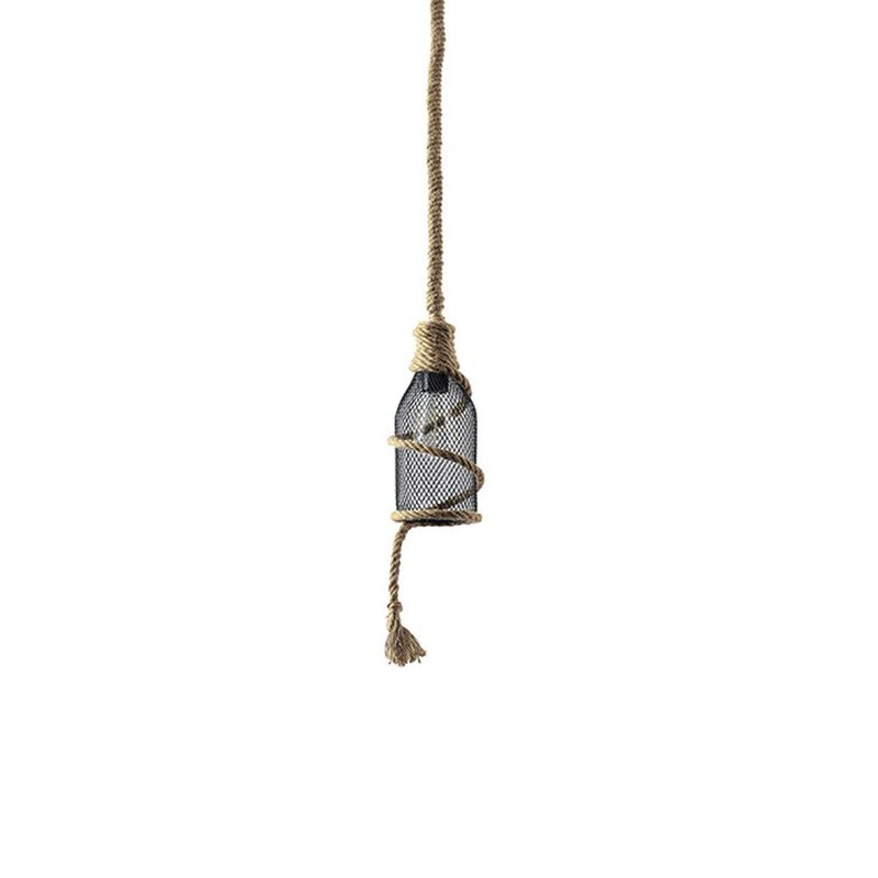 HB LEDS - Lámpara Colgante Decorativa Rústica Botella E-27