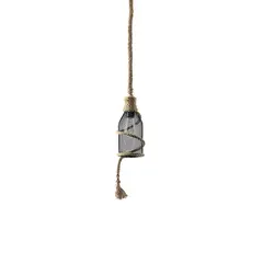 HB LEDS - Lámpara Colgante Botella Metal Negro 12 cm