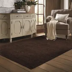 MASEL - Alfombra Nubia 140x200 cm Chocolate