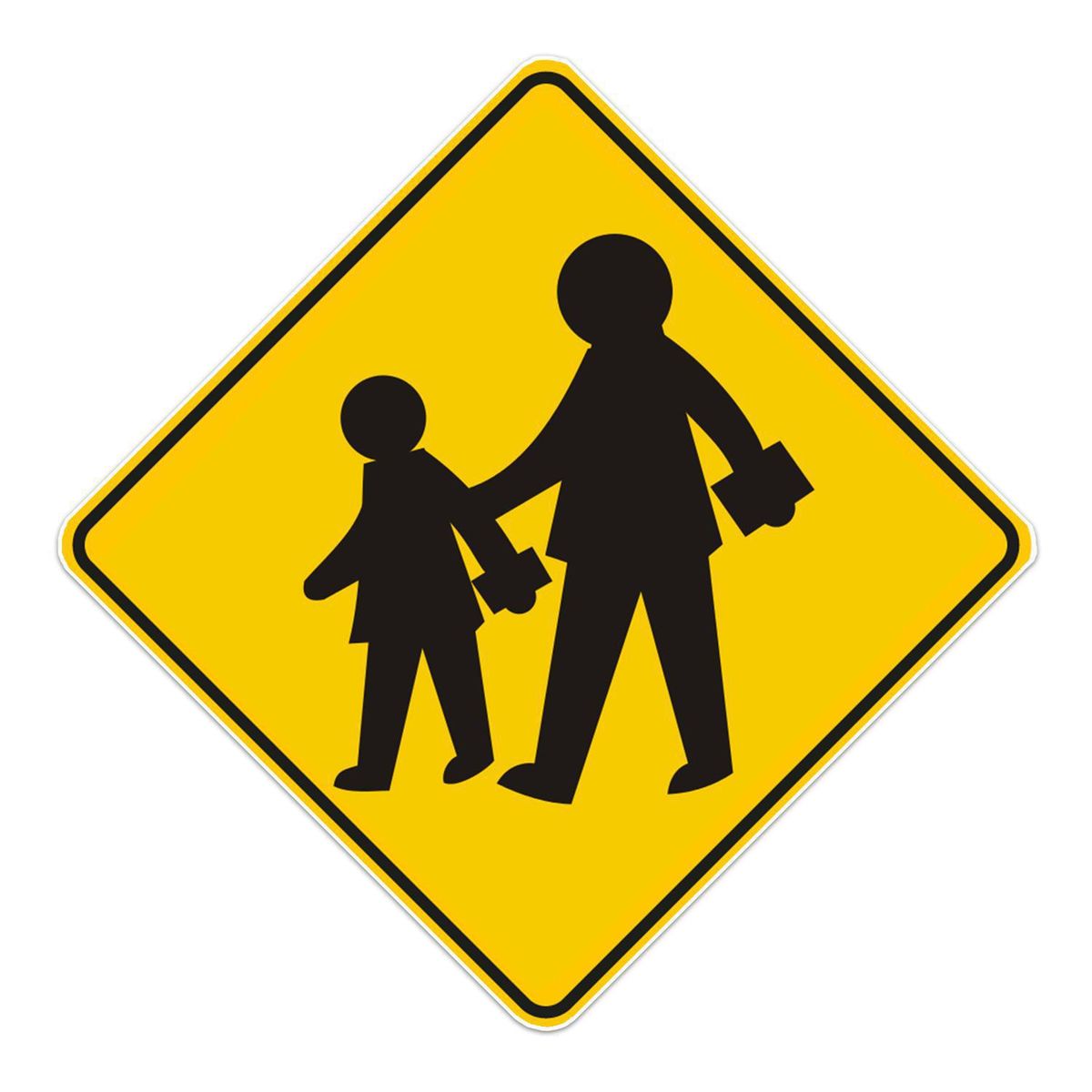 LORENZINI - Señal Zona Escuela 0.6X0.6 cm Aluminio Gip