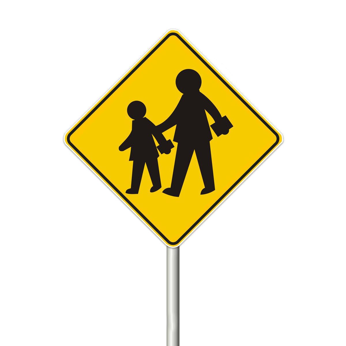 LORENZINI - Señal Zona Escuela 0.6X0.6 cm Aluminio Gip