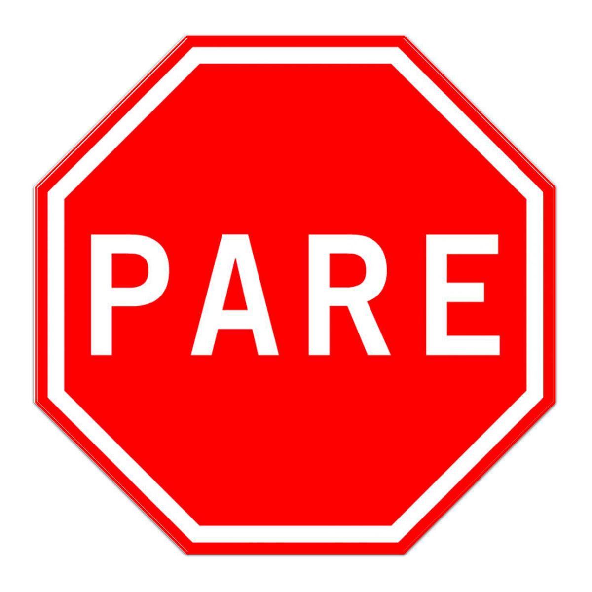 LORENZINI - Señal Pare 0.6X0.60 cm Aluminio Gip