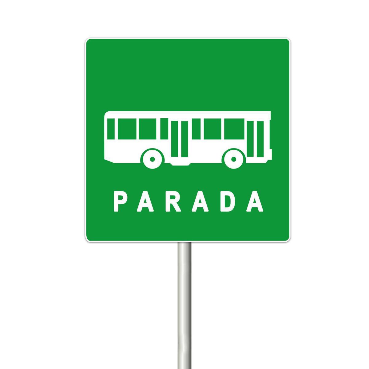 LORENZINI - Señal Parada Bus 0.6X0.6 cm Alum Gip