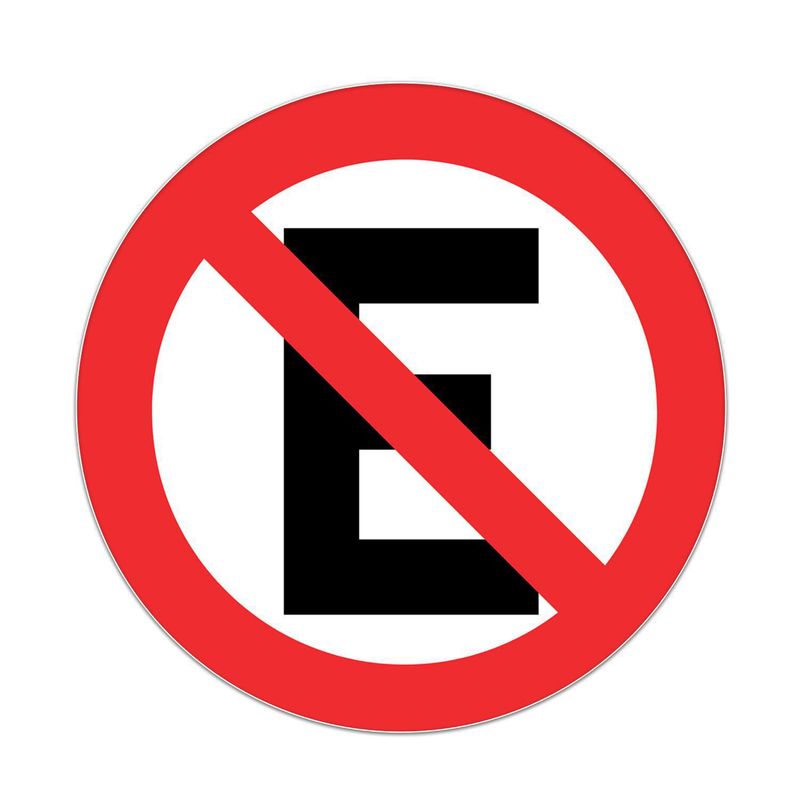 LORENZINI - Señal No Estacionar 0.5X0.5 cm Aluminio Gip