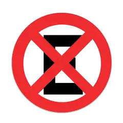 LORENZINI - Señal No Esta/Det 0.5X0.5 cm Aluminio Gip