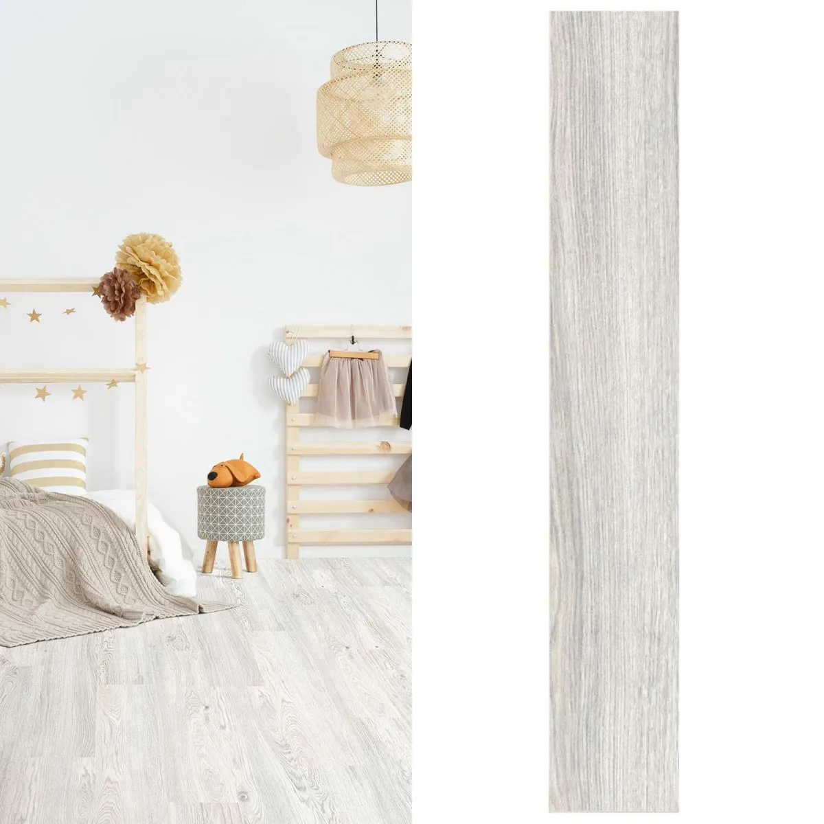 GEOTEX - Piso Flotante 8 mm Cadenza Gris Claro 2.66 m2