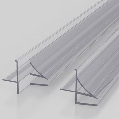Set burletes piso vidrio 6mm