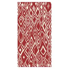 MASEL - Alfombra Shag-Anat3 140x200 cm Rojo