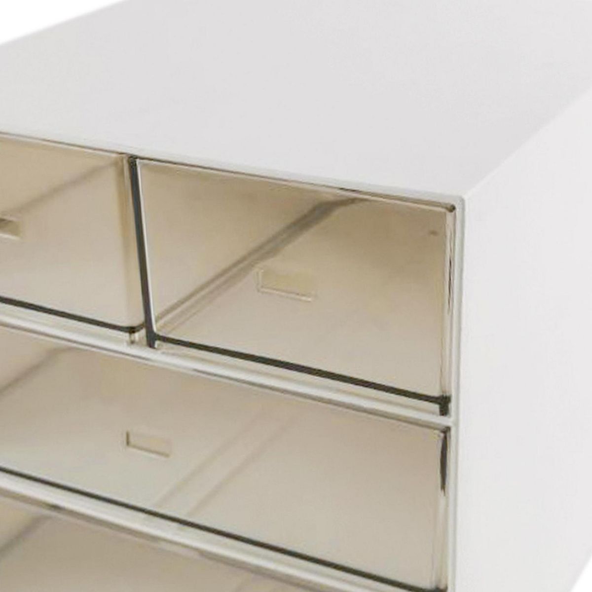 ISOFIT - Organizador De Escritorio C/ Cajones Abs 15X15X17Cm Blanco