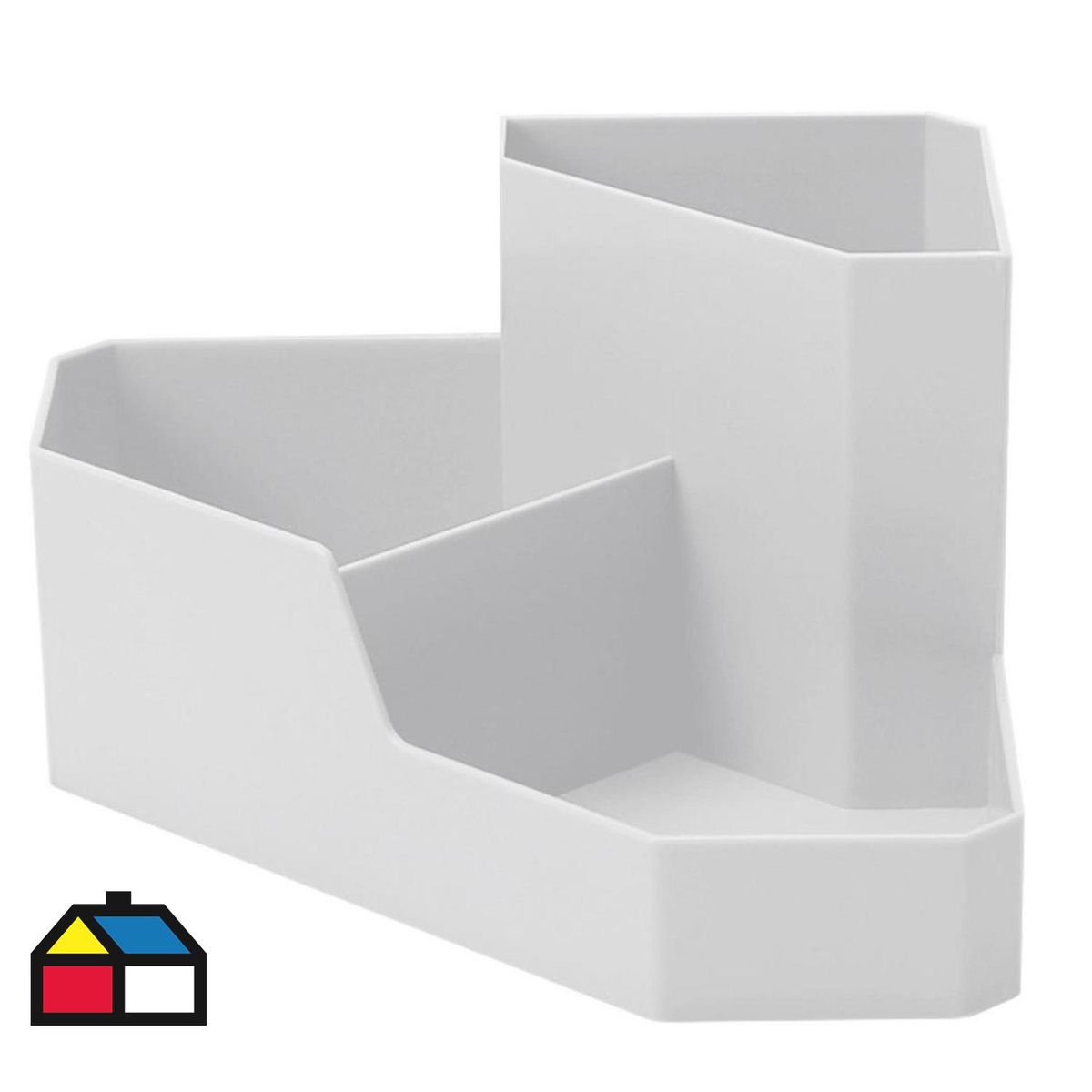 ISOFIT - Organizador Lapices Esquinero Para Escritorio Color Blanco