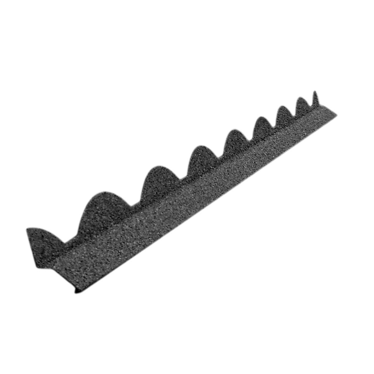 INPPA - Tapasolera Castellon Zinc Gravillado 10x174.5 cm 4 mm Negro