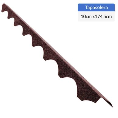 Tapasolera Castellon Zinc Gravillado 10x174.5 cm 4 mm Rojo