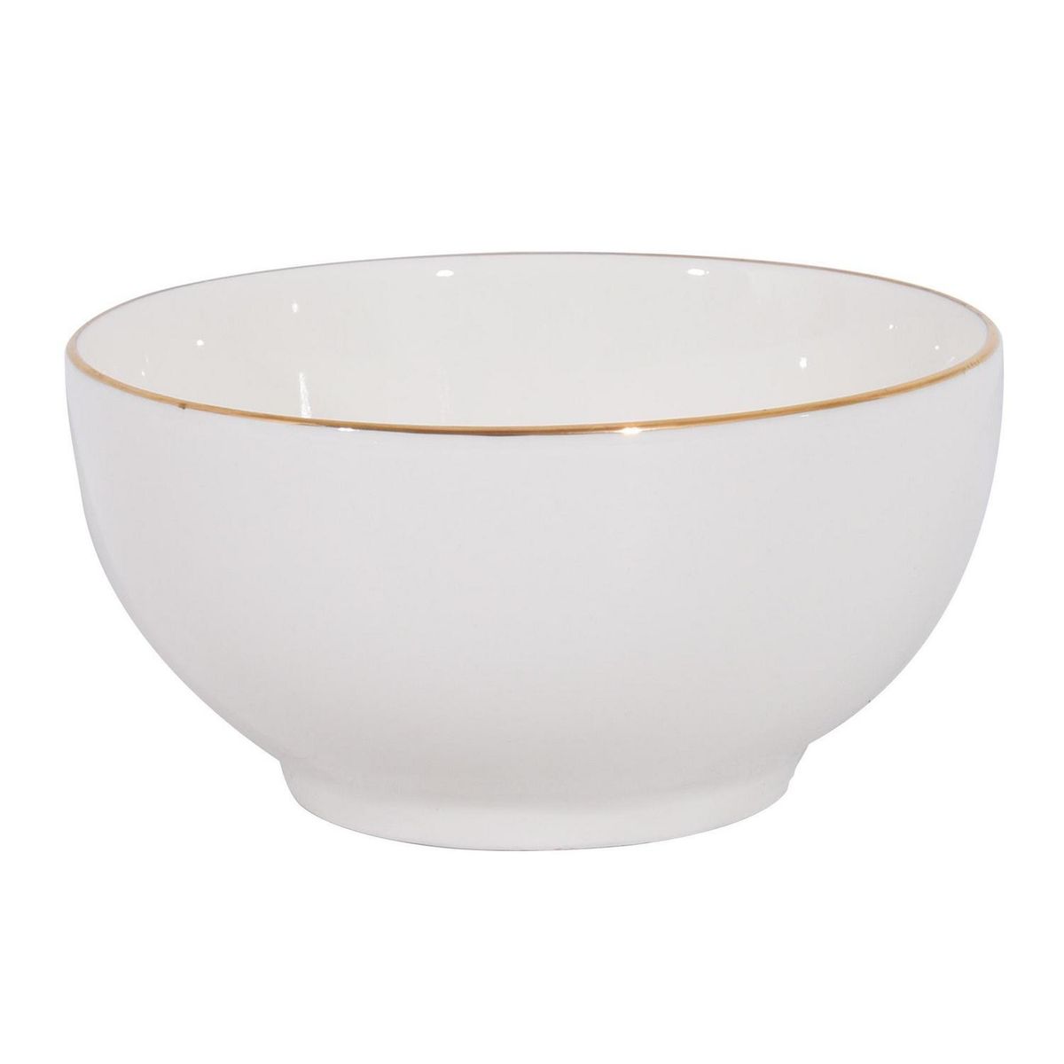 HALLEN - Bowl Hallen Porcelana Blanca 15 Cm 770 Ml Vintage Moderno