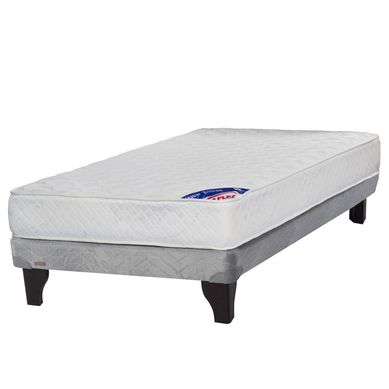 Cama Europea gris new entree 1,5 plazas box