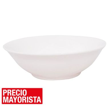 Ensaladera 22.5 cm blanca porcelana