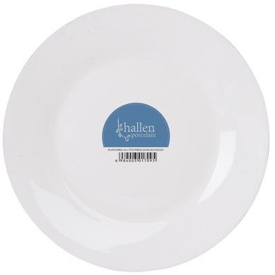 Plato 27 cm blanco porcelana