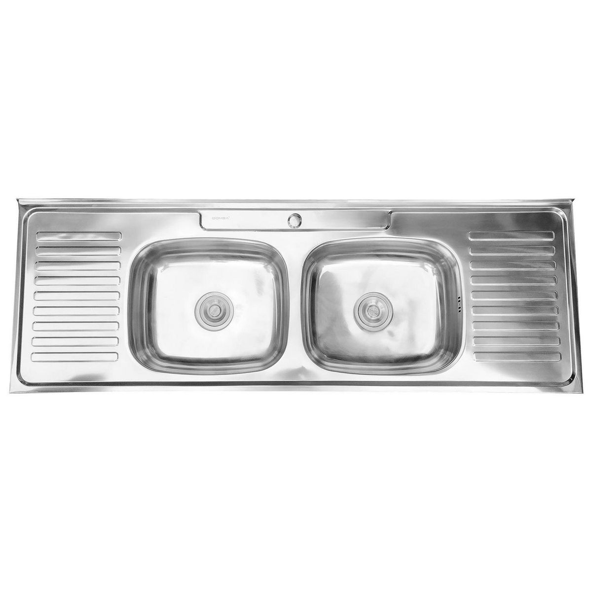 DOMSA - Lavaplatos Sobreponer 2 Cubeta(s) 150x15x50 cm Acero inoxidable