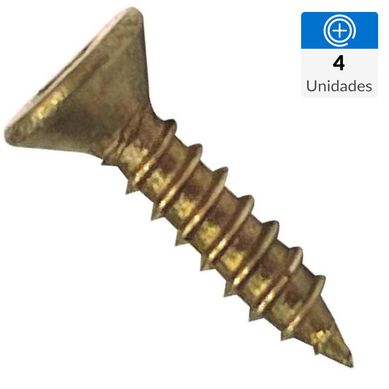 Tornillo para madera cabeza plana 10 x 2