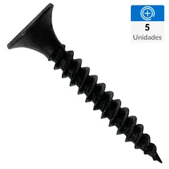 MAMUT - Tornillo Autoperforante Cabeza Trompeta Madera 50 mm 3.5 mm 5 Unidades