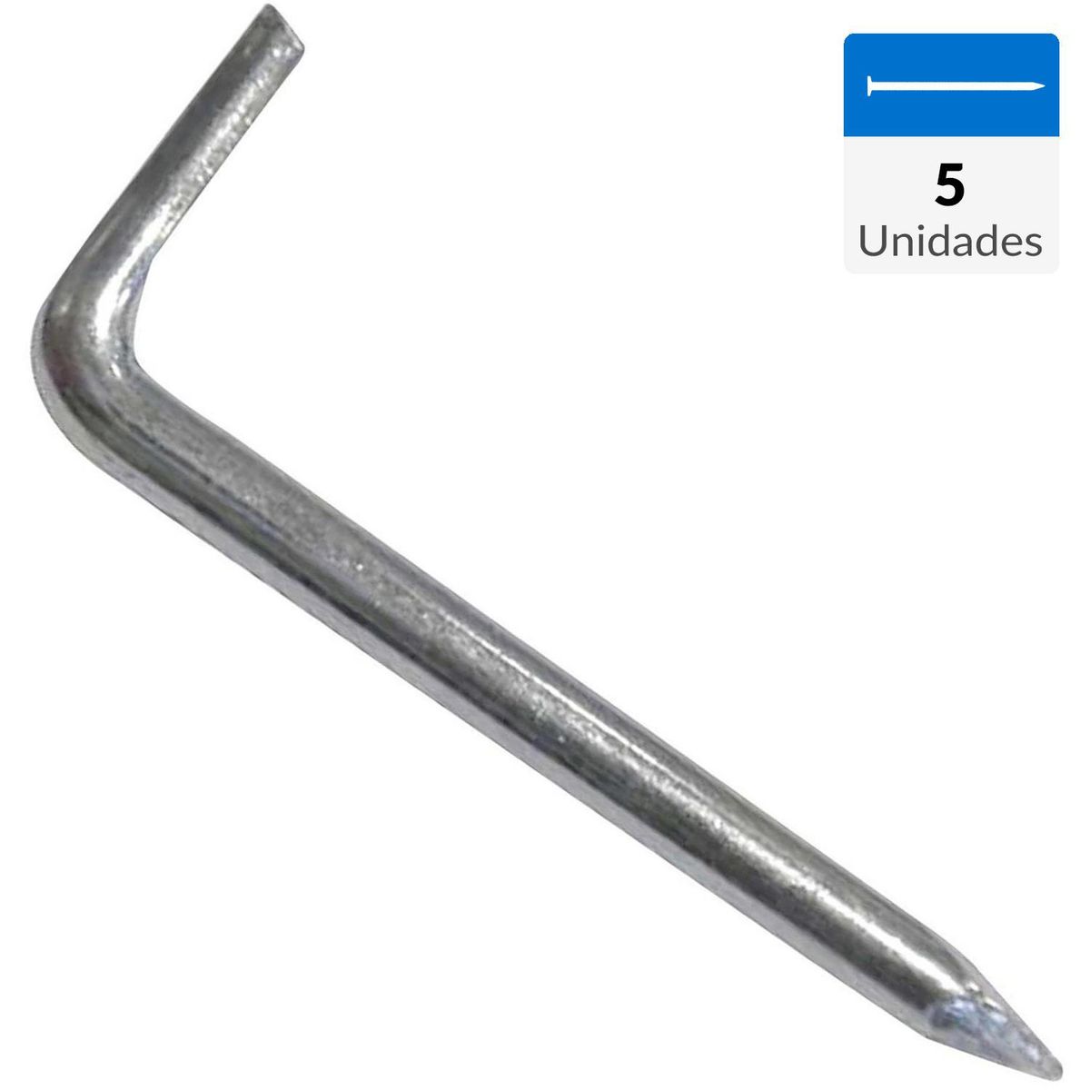 MAMUT - Clavo escuadra 3.0 x 1 1/2 zincado 5 unid