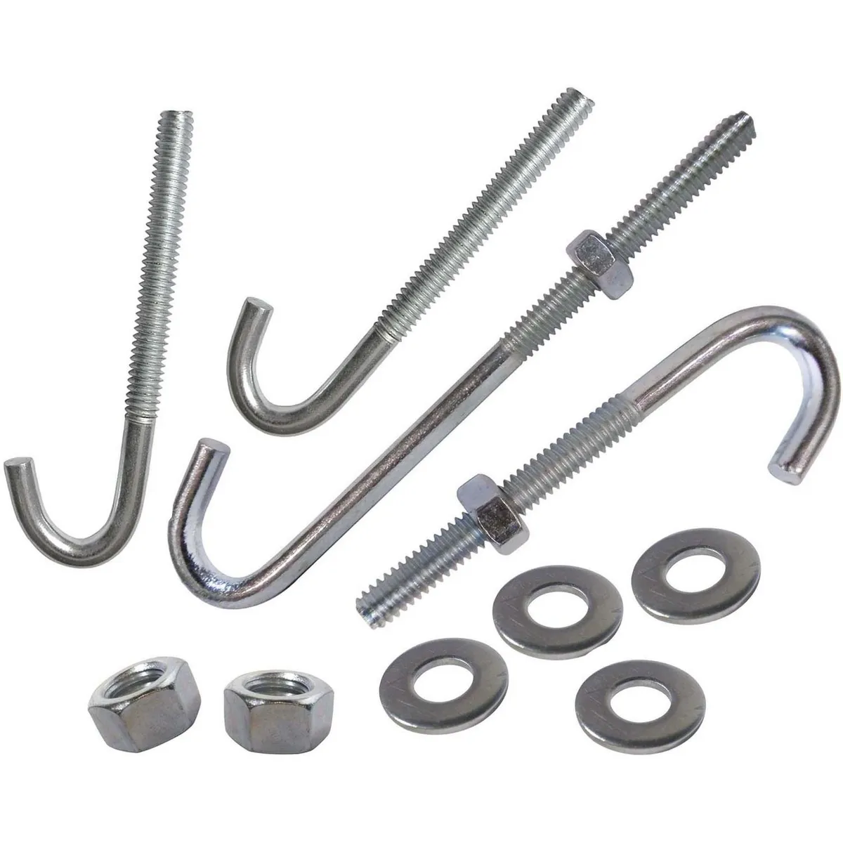 MAMUT - Gancho techo con tuerca 1/4x3 1/2" zinc 4un