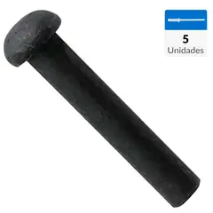 MAMUT - Remache fierro cabeza redonda 1/4 x 1/2 5 unid